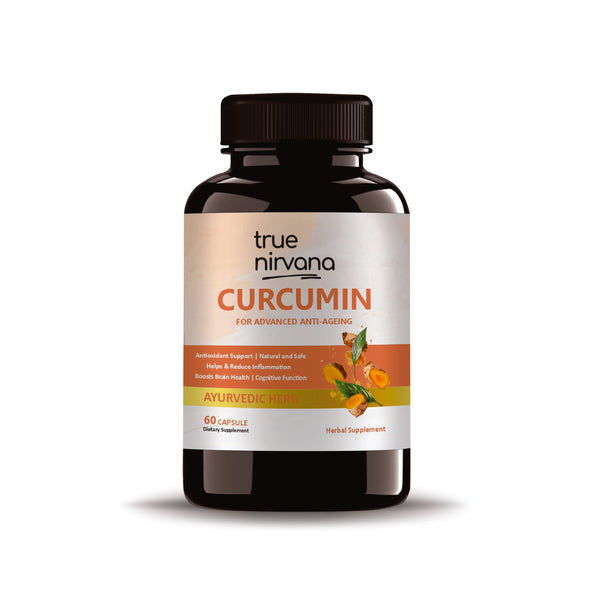 True Nirvana Curcumin Capsules - 60 Veg Capsules product image