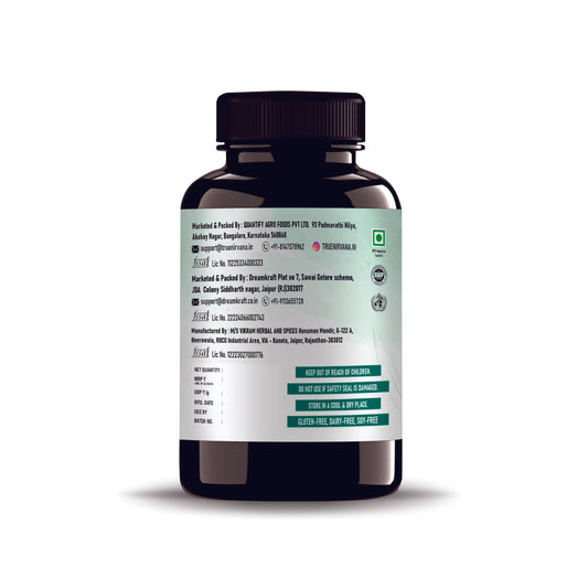 TrueNirvana Spirulina Capsules – Energy, Immunity & Daily Nutrition (60 Veg Capsules)