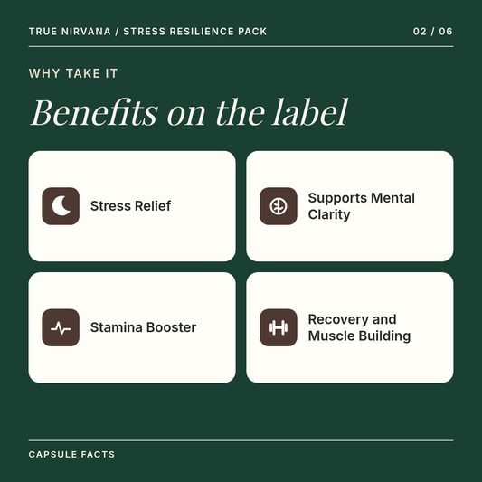 Stress & Resilience Capsule Pack | Ashwagandha + Shilajit Daily Support