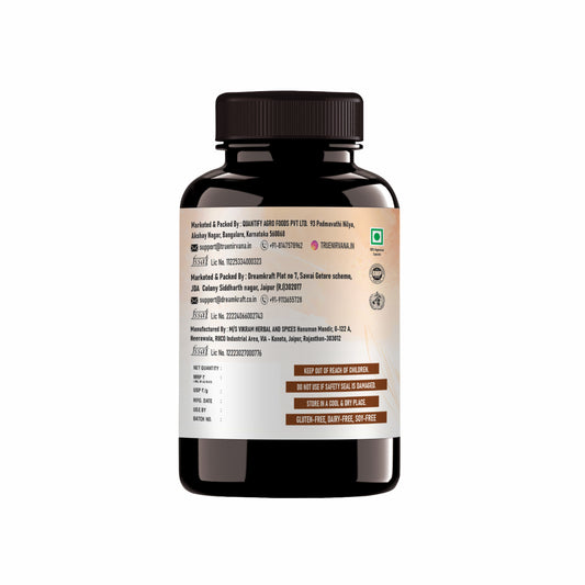 TrueNirvana Ashwagandha Capsules – Stress Relief, Energy & Immunity (60 Veg Capsules)