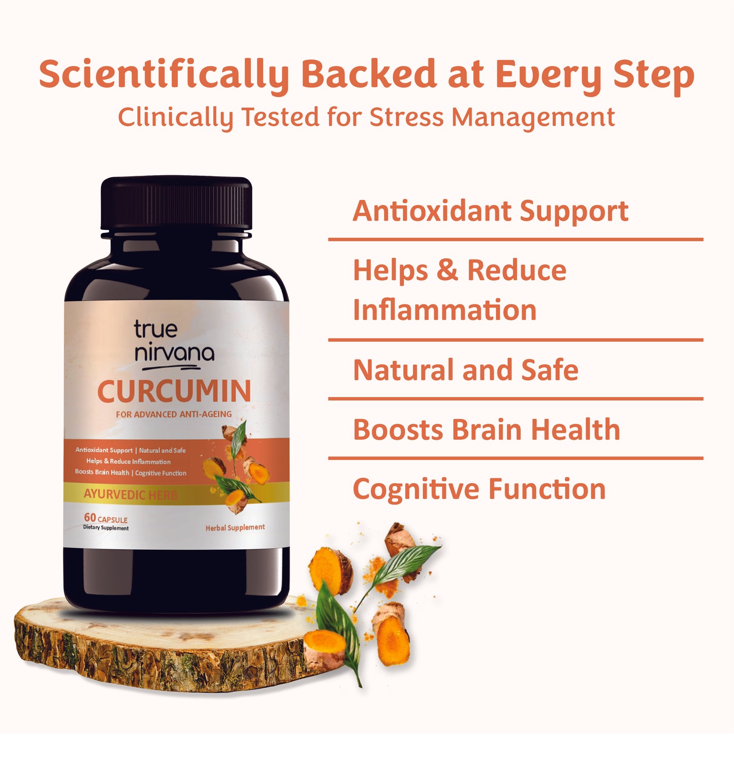 TrueNirvana Curcumin Capsules – Joint Health, Immunity & Anti-Inflammatory (60 Veg Capsules)