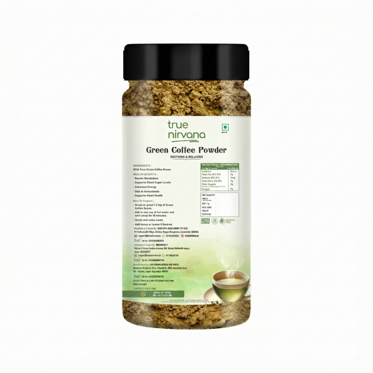 True Nirvana Roasted Arabica Beans Green Coffee Powder