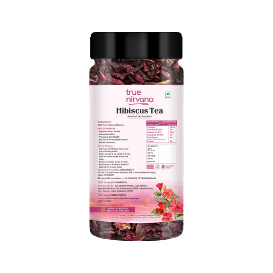 TrueNirvana Hibiscus Flower Tea – Skin Glow & Heart Health