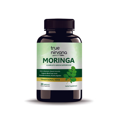 TrueNirvana Moringa Capsules – Energy, Immunity & Detox (60 Veg Capsules)