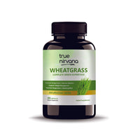 TrueNirvana Wheatgrass Capsules – Detox, Energy & Immunity (60 Veg Capsules)