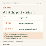 True Nirvana Curcumin Capsules - 60 Veg Capsules 5