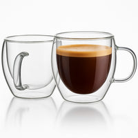 Double Wall Glass 250Ml Set of 2 Coffee /Tea Cups