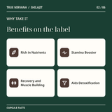 True Nirvana Shilajit Capsules - 60 Veg Capsules 2