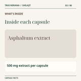 True Nirvana Shilajit Capsules - 60 Veg Capsules 3