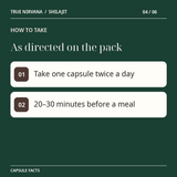True Nirvana Shilajit Capsules - 60 Veg Capsules 4