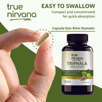 TrueNirvana Triphala Capsules – Digestion, Detox & Immunity (60 Veg Capsules)