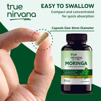 TrueNirvana Moringa Capsules – Energy, Immunity & Detox (60 Veg Capsules)