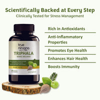 TrueNirvana Triphala Capsules – Digestion, Detox & Immunity (60 Veg Capsules)