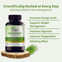 TrueNirvana Wheatgrass Capsules – Detox, Energy & Immunity (60 Veg Capsules)