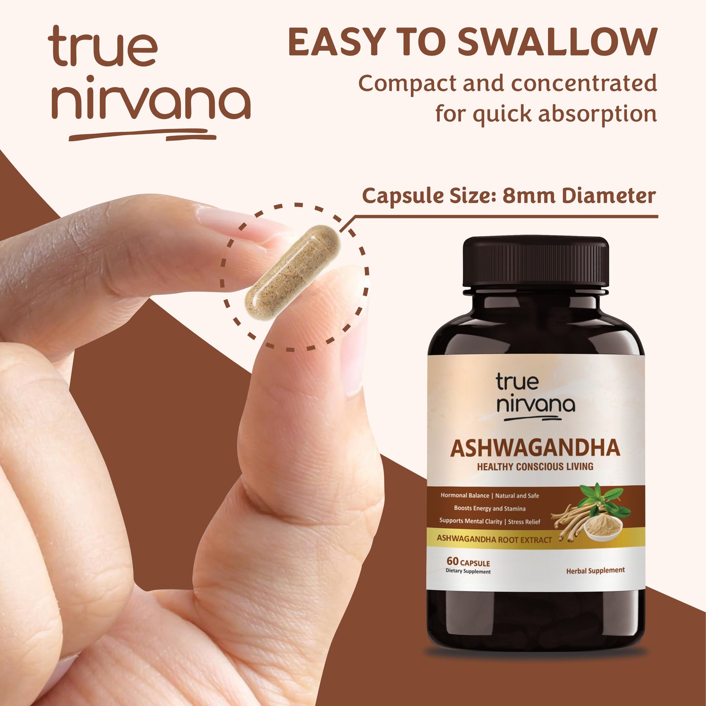 TrueNirvana Shilajit Capsules – Strength, Stamina & Vitality (60 Veg Capsules)