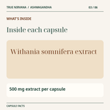 True Nirvana Ashwagandha Capsules - 60 Veg Capsules 3