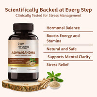 TrueNirvana Ashwagandha Capsules – Stress Relief, Energy & Immunity (60 Veg Capsules)