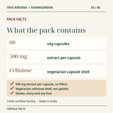 True Nirvana Ashwagandha Capsules - 60 Veg Capsules 5