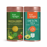 Hair Fall Control Herbal Infusion Tea and Detox Tea Combo 5