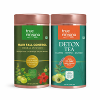 Hair Fall Control Herbal Infusion Tea and Detox Tea Combo
