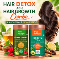Hair Fall Control Herbal Infusion Tea and Detox Tea Combo