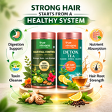 Hair Fall Control Herbal Infusion Tea and Detox Tea Combo 3