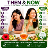 Skin Glow Tea and Hair Fall Control Tea Bundle | Herbal Wellness Combo | Caffeine Free | 100g Each 5
