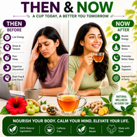 Skin Glow Tea and Hair Fall Control Tea Bundle | Herbal Wellness Combo | Caffeine Free | 100g Each