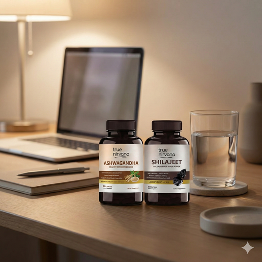 Stress & Resilience Capsule Pack | Ashwagandha + Shilajeet Daily Support