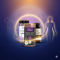 TrueNirvana Stress Relief & Sleep Pack – Evening Calm Tea + Herbal Capsule Routine