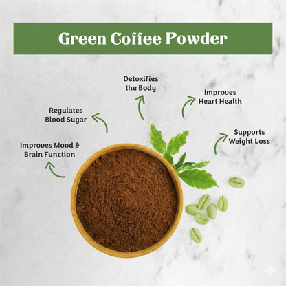 True Nirvana Roasted Arabica Beans Green Coffee Powder