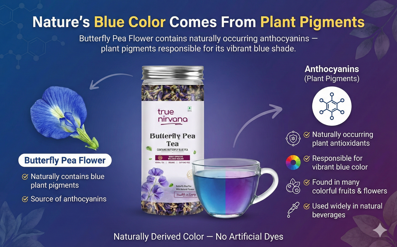 TrueNirvana Butterfly Pea Tea – Relax & Refresh