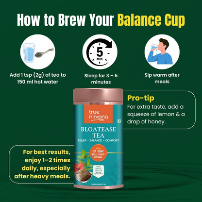 Truenirvana Bloatease Tea - 100g