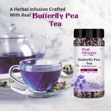 Truenirvana Butterfly Pea Flower Tea | 100% Organic Herbal Tea | Caffeine-Free & Antioxidant-Rich | Natural Blue Tea for Hair & Skin