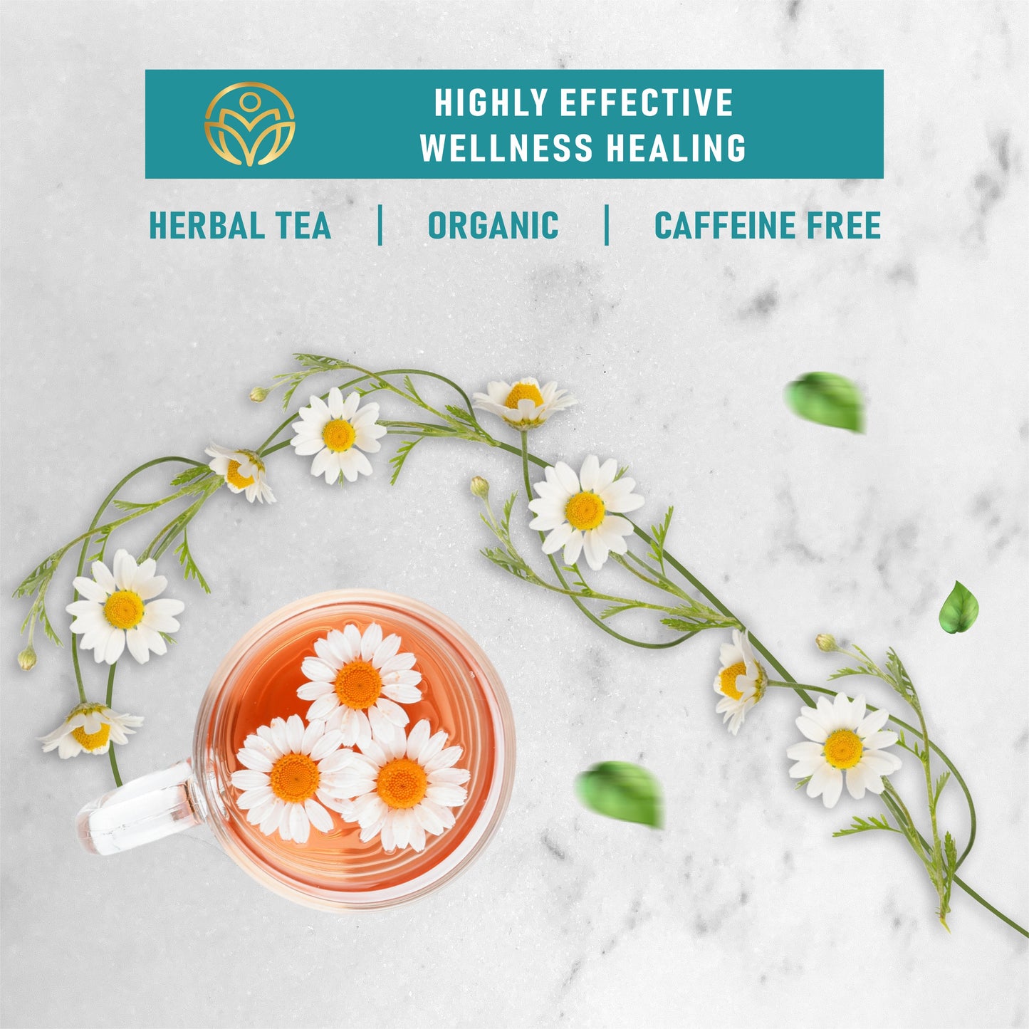 TrueNirvana Chamomile Flower Tea – Calm, Relax & Sleep Support