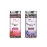 Glow & Relax – Hibiscus + Butterfly Pea Tea - 100g each 1