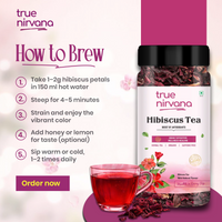 TrueNirvana Hibiscus Flower Tea – Skin Glow & Heart Health